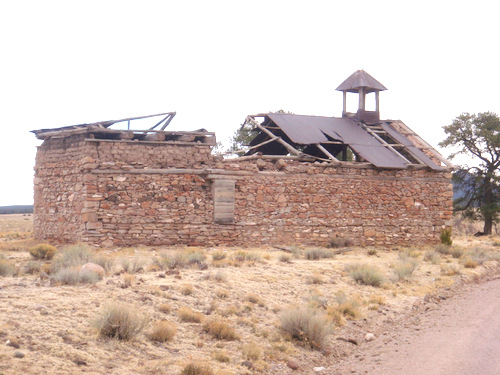 Circa 1890s Stone and Mortar School and/or Church.